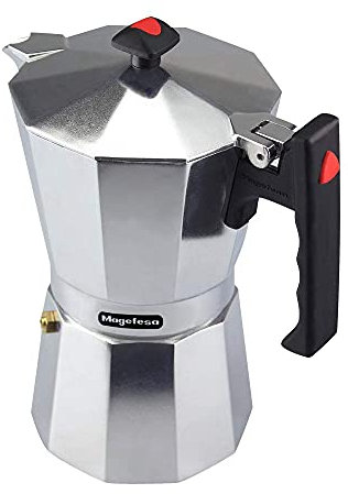 MAGEFESA Colombia - Cafetera Italiana de 9 Tazas, 450ml, Aluminio Extra Grueso, Todo Tipo de Cocinas, NO APTA PARA LAVAVAJILLAS E INDUCCIÓN