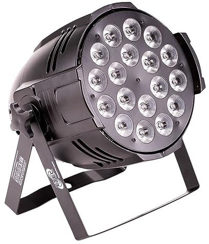 ETEC Professional LED PAR 64 18x12W RGBWA DMX 5in1 Scheinwerfer - RGB Strahler für Disco, Party, DJ Lichteffekte, Bühnenbeleuchtung und Effektlicht