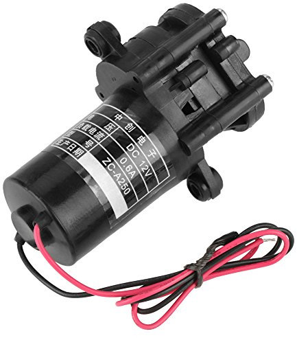 Hilitand ZC-A250 Zahnradpumpe korrosionsbeständige Druckerhöhungspumpe Mini selbstansaugende Kunststoff DC Getriebe Wasserpumpe (DC 12V)