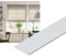 TENDAGGIMANIA Profilo Barra piatta in alluminio Bianco - Pesi per tende da interno Lunghezza 140CM- Altezza 4CM - Spessore 2MM - Pesi per tende a pannello e a pacchetto