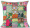 Eyes of India - 24 Big Green Patchwork Colorful Decorative Sofa Couch Pillow Cover Case Cushion Throw Indian Bohemian Accent Boho Chic Handmade Cover ONLY