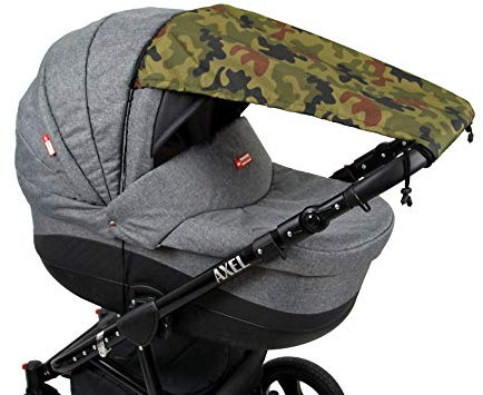 BABYLUX Sonnenschutz SONNENSEGEL für Kinderwagen Buggy UV Schütz (72. Tarn)
