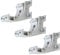 Mendler 3er-Set Wandhalterung für Markise T124, Wandkonsole Wandmontage Adapter - weiß