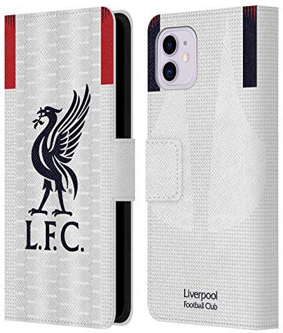 Head Case Designs Licenciado Oficialmente Liverpool Football Club Lejos Kit 2019/20 Carcasa de Cuero Tipo Libro Compatible con Apple iPhone 11