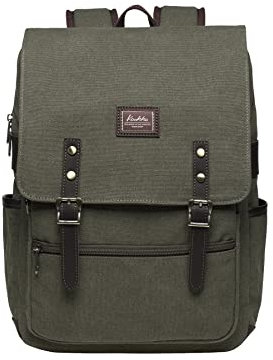 KAUKKO Laptop-Rucksack, funktionelle Outdoor-Tasche für Reisen & Camping, Studentenrucksack für Studenten, Grün Jnl-kf16-08, one size, Tagesrucksack