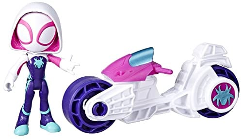 Hasbro Spidey und seine fantastischen Freunde Motorrad mit Figur Ghost Spider f7461