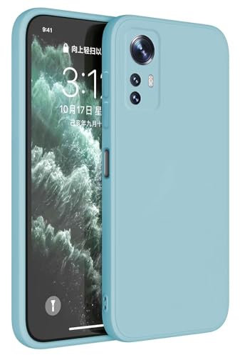 Topme Cover per Xiaomi MI 12 / Xiaomi MI 12X (6.28 Inches) Custodia Case, Protezione Della Pelle Della Custodia in Silicone Tpu - Azzurro