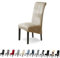 Lydevo Stuhlhussen XL 4er Set Stretch Stuhlhussen Schwingstühle XL für Esszimmerstühle Spandex Universal-Stuhlbezug Large Dining Chair Schonbezüge für Stuhl Esszimmer Hotel Bankett,Grauer Champagner