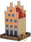 dobar® Green Label 27051FSCe Buntes Vogelfutterhaus Salzstraße Hängend - Kleine Vogelvilla Multiplex-Holz - Vogelfutterstation mit Futtersilo - Vogelhaus zum Hängen -19 x 19 x 30 cm - Orange