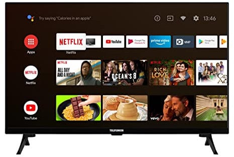 Telefunken XF32AN660S - Televisor Android Smart TV (Full HD, HDR, triple sintonizador, Bluetooth)