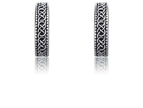 CUPENDA Keltische Knoten Ohrringe 925er Sterlingsilber Non Piercing Ear Cuff Ohrringe Cool Ohrring Cuff für Damen Herren