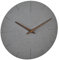 TFA Dostmann Moderne Beton-Optik Wanduhr, 60.3071.10, mit geräuschlosem MDF-Uhrwerk, stilvolle Dekoration für das Zuhause, Wohnzimmeruhr, Küchenuhr, leise, analog, 29,7 x 4,5cm, grau