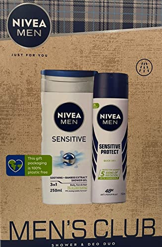 Nivea Men Men's Club Sensitive Shower & Deo Duo Gift Set