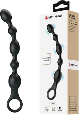 PRETTY LOVE - Van ANAL Beads 10 Vibrations Rechargeable Silicone