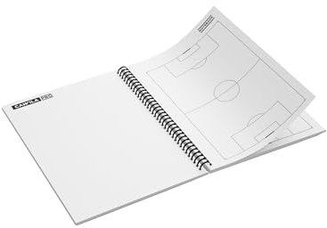 Cawila PRO Notebook, Ringbuchblock, A4, 100 Blatt, Fußball Lehrblock für Trainer