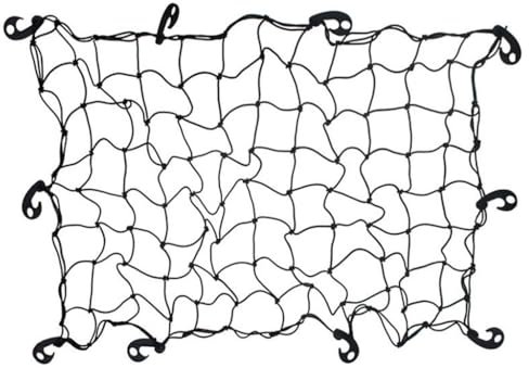 Kellegour Gepäcknetz Autodach,80x120cm Universal Auto Netz,Spannnetz Elastisch,Netz für Gepäck,Hohe Elastizität Anhängernetz,mit 10 Universal Haken,für Reisegepäckträger,Anhänger,Dachgepäckträger