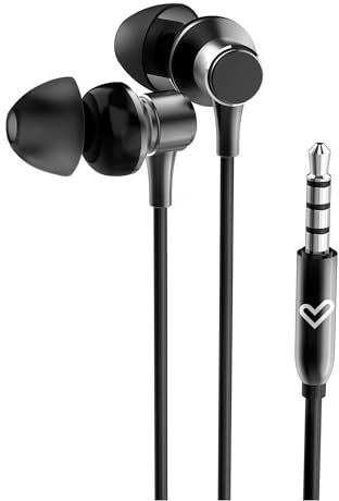 Energy Sistem Metallized Auriculares intrauditivos (Micrófono, Jack 3,5 mm, Aluminio, Plástico Reciclado) Negro