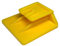 Tûche 1PZ, Clip adesiva Telepedaggio Sistema di fissaggio supporto removibile. 3 x 3 cm (GIALLO)