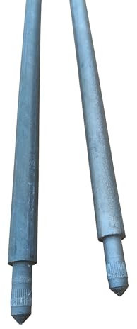 Tiefenerder Erder Erdung Staberder feuerverzinkt Ø20mm 1500mm 1,5m SET Längenauswahl (Ø 20 1500mm Verlängerung)