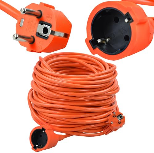 REXXER Verlängerungskabel für Außenbereich - Wetterfestes Outdoor Kabel für Balkonkraftwerk und Garten | Kabel 3 x 1,5 mm2 | Länge 20 m | IP20