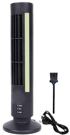 Duroecsain - Ventilador de torre eléctrico, ventilador de aire acondicionado vertical, ventilador de torre de aire acondicionado, ventilador de torre vertical de bajo ruido para viajes, hogar,