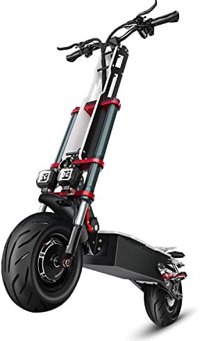 Scooter elettrico Tifgalop per adulti, super motori doppi, doppi ammortizzatori, doppi freni a disco idraulici, pneumatici a vuoto da 12 pollici, batteria al litio 60V36Ah, autonomia fino a 100 km