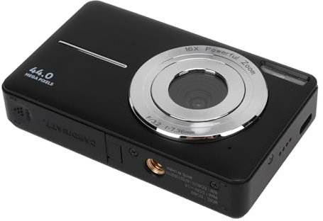 Kompaktkamera, 16-facher Digitalzoom, Autofokus, 44 MP, Automatische Lichtempfindlichkeit, Tragbare Digitalkamera für Fotografie (EU-Stecker 100 bis 240 V)