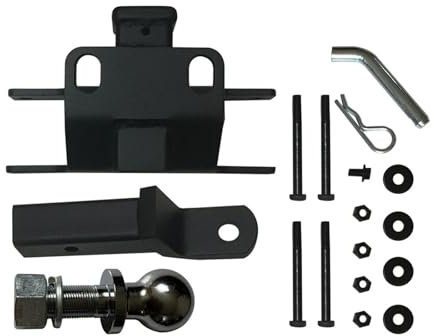 J349 Gancio di traino posteriore compatibile con Jeep-Wrangler JK 2007-2017 Kit ricevitore gancio di traino paraurti posteriore
