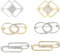 SSyang 6 Pcs Pull Vintage Châle Clips Chemises, Cristal Strass Broches Géométriques Robes Cardigan Col Épingles De Sécurité Broches for Femmes Broch Pin, pour Accessoire Filles Femmes (Or+Argent)