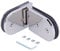 Shower Door Hinges, 180 Degree Bathroom Glass Clamp Glass Shower Door Hinges Glass Door Hinge Floor Sliding Door Clip for 8 To12mm Thick Glass