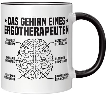 CupHaven® Ergotherapie Tasse Das Gehirn eines Ergotherapeuten Ergotherapeutin Kaffeetasse Kaffeebecher Becher Geschenk Geschenkidee