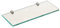 Mensola da bagno da parete rettangolare da parete 8 mm in vetro temperato extra spesso per doccia, cucina, camera da letto, mobili da bagno (dimensioni: 28,5 cm)