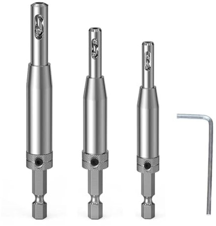 Pcs Carbon Steel Hinge Drill Bit Set, Hex Shank Bits Guide Set, High Speed Steel Self Centering Bits For Door Window Cabinet Hinge Hole Drill Bit