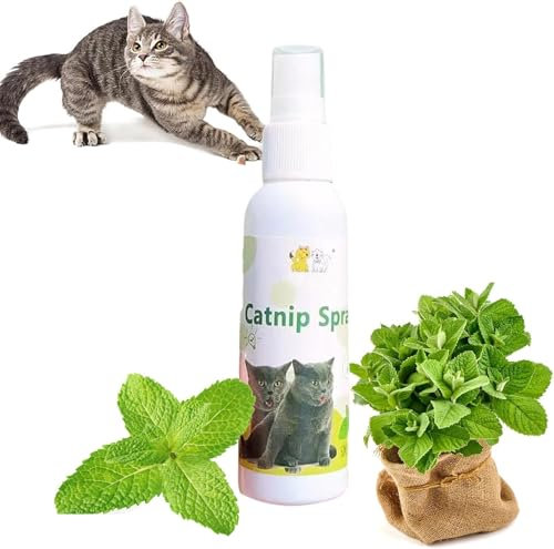 Spray d'herbe à Chat,Herbal Cat Joy Spray,D'entraînement pour avec Herbe à Chat,d'herbe à Pur Naturel Anti-Stress pour la Relaxation,50ml,2PCS