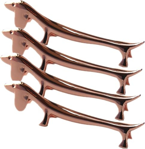 4 Stücke Messerbank Set, Stäbchen Halter Edelstahl Hirsche Figur Essstäbchen, Hund Form Besteckhalter Für Messer Gabel Löffel, Ablageplatz Für Essbesteck, Essstäbchenhalter In Tierfiguren-Design