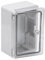Ralertreik Armario de Distribución para Pared con Placa de Montaje Galvanizada, Caja Industrial de Control Vacía de Plástico ABS con Puerta Protección IP65 (20x30x13 - Gris - Transparente)