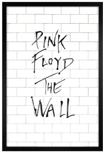 Grindstore Maxi-Poster mit Holzrahmen, Motiv: Pink Floyd The Wall Album | gerahmter Posterdruck, Wanddekor/Kunst, Geschenkidee, für Wohnzimmer, Schlafzimmer, Zuhause oder Büro