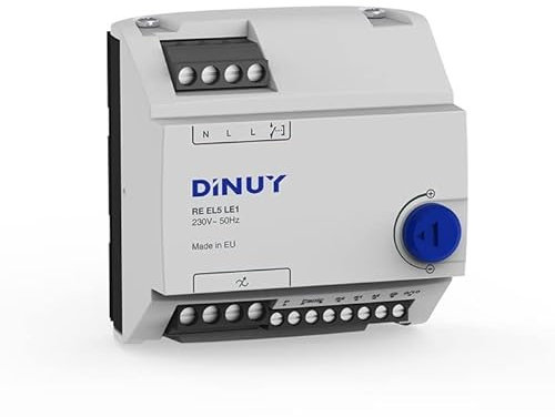 Dinuy Modularer LED-Dimmer, 230 V, 1200 W, Drucktaste, Manuell, Blau