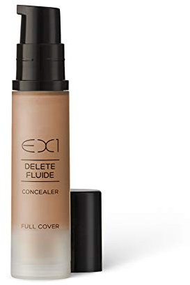 EX1 Cosmetics Delete Fluide Full Coverage Liquid Concealer Makeup Shade 10.0- Vegan, Oil free with Ultra-Blendable Formula for Seamless Finish