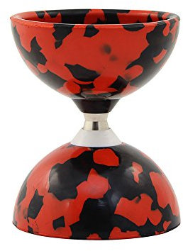 Juggle Dream Jester Diabolo à roulement Rouge/noir