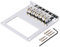 LYWS Humbucker Gitarrenbrücke, Rollensattel, 6 Saiten, für Telecaster-Gitarre, Chrom