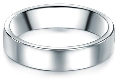 Trilani Herren-Ring Verlobungsring Sterling Silber 925 - Männer-Ehering für Verlobung oder Hochzeit