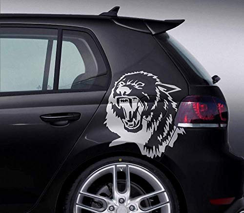 Wolf Aufkleber Auto Wolfsrudel klein groß Nordmänner Wikinger Odin Geri Freki Fenriswolf | Motorrad Helm Sticker | Motorhaube Heckscheibe Tank | verschiedene Motive, Größe & Farbe anpassbar