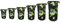 DonDon Dry Bag wasserdichte Tasche 2l, 5l, 10l, 15l, 20l, 30l Pack-Sack Beutel mit Schultergurt - Camouflage 30 Liter