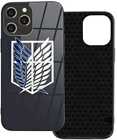 Schutzhülle für iPhone 12 Pro, Attack On Titan – Scouting Legion iPhone 12, Unisex, gehärtetes Glas, Rückseite, kratzfest, weiches TPU, stoßfest