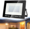 LED Strahler Außen 300W, 30000LM Superhell Außenstrahler IP66 Wasserfest Fluter, 3500K Warmweiß Flutlicht für Hinterhof, Garage, Flur, Garten