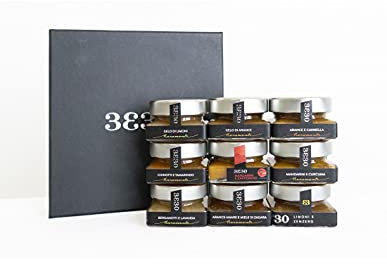 Marmellate Promo Agrumi di Sicilia 9 da 60 gr con vasetti omaggio NeroMonte By Nelson Sicily
