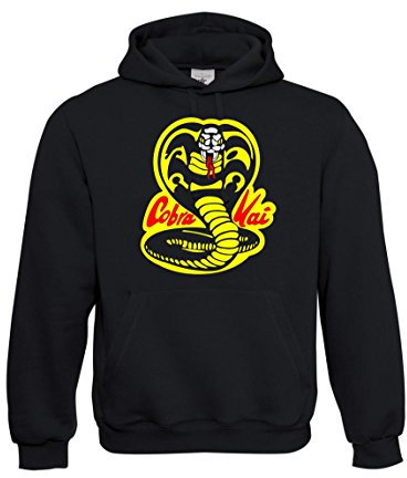 Textilhandel Hering Kapuzenpullover - Cobra Kai TV (Schwarz, 3XL)