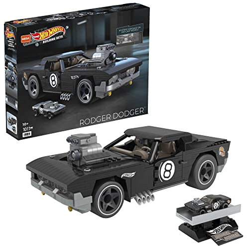 MEGA HDJ98 - Construx Hot Wheels Rodger Dodger Konstruktionset, Bauspielzeug für Kinder ab 10 Jahren