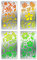 BENECREAT 4 STÜCKE 10x17,5cm Blumen-Gras-Muster-Metallschablonen, Naturthema-Schmetterlings-Vogel-Schablonenschablone für Holzschnitzerei, Gravur und Scrapbooking
